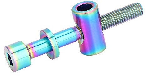 Boulons pour Vélo, Boulon de Tige de Selle de Vélo en Alliage de Titane, Vis à Tête Ronde M5x30/35/40mm Boulon Fixe de Tige de Selle pour Tube de Selle de Vélo (M5x40)