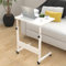 60 × 40 cm Laptop Table for Sofa or Bed, Mobile Desk, (68-88)cm Standing Height Adjustable Computer Desk, Portable Side Table, Bed Table, Sofa Table, End Table for Reading Eating (White)