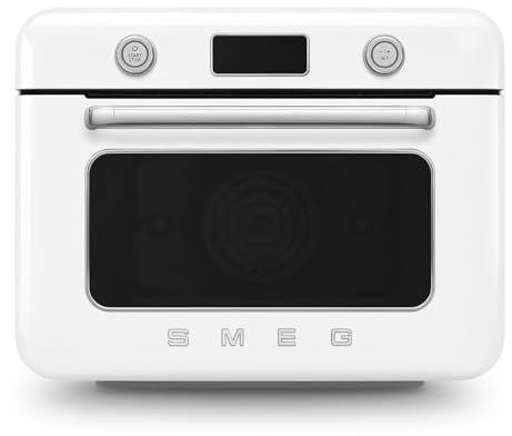 Smeg COF01WHUK 50's Style Countertop 10in1 Multifunction Oven, Steam and Airfry, White