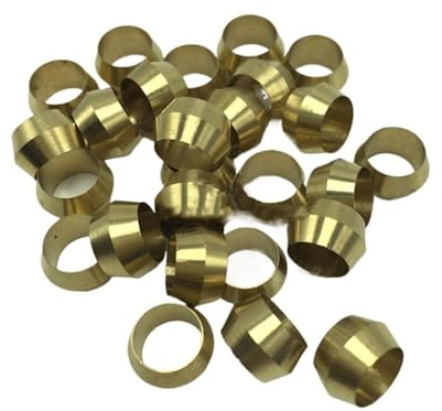 LIUCH Manchon d'huile en Laiton, diamètre intérieur 4 5 6 8 10mm 3/8 , raccord de Tuyau for raccord de Union à Compression, Huile de Lubrification(9.7mm 3 8 inch)