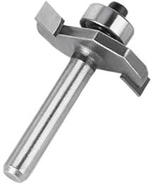 1pc 6mm 12mm Shank T Slot Router Bit Bit With Bearing Wood Slotting Milling Cutter T Type Rabbeting Woodwork Tools For Wood(6mm X 6.35mm)