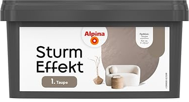 Alpina Effektfarbe Sturm Effekt Taupe 1 Liter