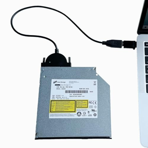 JOTEC BU40N BU50N - Masterizzatore Blu-ray 3D super sottile interno 4K UHD + cavo USB 3.0 SATA per disco ottico (6+7 pin) per PC/Mac/Laptop 100 GB 128 GB supporto disco