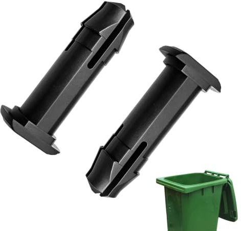 Wheelie Bin Lid Hinge Pin 50x15mm for 240L UK Bins | Replacement Hinge Plug Compatible with Most UK Wheelie Bins, Strong PETG/ABS Plastic, Pack of 2, Easy Fit, Rustproof