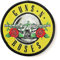 Guns N Roses White 7.5x7.5cm Classic Round Polyester Fabric Patch