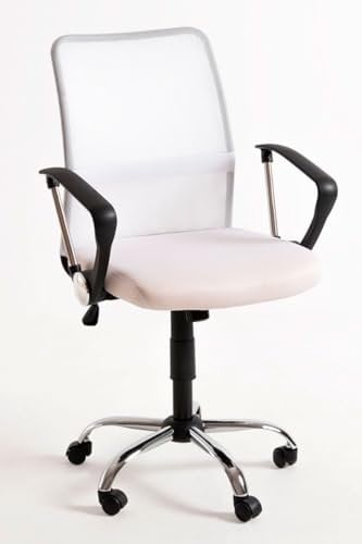 Regalos Miguel - Silla de Oficina Blanca Kubas - Máxima Ergonomía - Ideal para Escritorio y Gaming