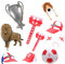 Toyland® England Party Bundle - 9 Teile - Euro 2021 Football Party - Feierlichkeiten zum Ende der Lockdown-Feier