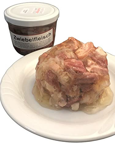Zwiebelfleisch im eigenen Saft/Schweinehaxe/Eisbein hausgemacht