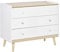 HOMCOM Kinder Kommode mit 3 Schubladen Schubladenschrank Kinderzimmer Schrank Kinderschrank mit Antikippvorrichtung Kiefer Weiß 90 x 40 x 75,2 cm