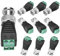 10 Stück Grünes BNC Stecker, Koaxial BNC Kabel Stecker Stecker Terminal Adapter CCTV Video Balun Kamera