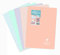 Clairefontaine 971471C - Heft Koverbook BLUSH geheftet Umschalg aus PP zweifarbig blickdicht 21x29,7cm 48 Blatt, französische Lineatur, farbig sortiert, 1 Stück
