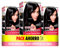 Pack de 3 Cajas de Coloración Color Sensation de Garnier: Color Vivo y Duradero, Cobertura Completa de Canas, Fácil Aplicación con Bol y Pincel, Cabello Suave y Sedoso, 1.0 Ultra Negro