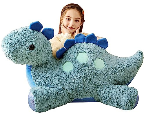 Tumyay Groß Stegosaurus Dinosaurier Kuscheltier Riesen Stofftier,78cm Gross Plüschtier Riesige Jumbo Plüsch Spielzeug,Geschenk für Kinder