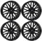 4x MB Design Felgen KV4 7.5Jx18 ET42 5x112 Glanzschwarz kompatibel mit VW Beetle Caddy E-Golf EOS Golf ID.3 Jetta Passat Scirocco R Scir