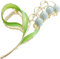Blue Lily of The Valley Flower Hair Clips, Orchid Hair Clamps,Flowers Metal Hairpin, Lily Flowers Jaw Clamp Hair Styling Hairs Accessories for Thick Thin Hair, Women，Clips and Barrettes
