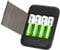 BATZONE 4PCS 1,5V 2500mWh AA Lithium Batterie Ricaricabili con Caricabatterie 4 Slot (Nessun Cavo di Ricarica)