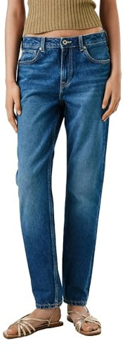 Pepe Jeans Damen Tapered Jeans HW Violet Jeans, Blau (Denim-4A3), 27W / 32L, Blau (Denim-4A3), 27 W/32 L