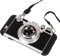 SGVAHY Emily in Paris Phone Case for iPhone 7Plus/8Plus Vintage Camera Case Cute 3D Unique Design Cover with Removable Neck Strap Lanyard Silicone Case for Girls Kids Women Black