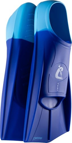 CRESSI Vera Fins - Unisex Kurzflossen aus 100 % Silikon Geschlossener Schuh, zum Schwimmen, Freiwassertraining, Schwimmen, Schnorcheln, Tauchen