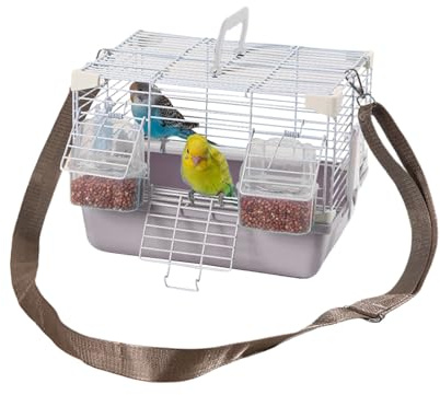 Vogelkäfig - Tragbare Wellensittich-Transportbox - Mit Tragegriff & Robustes Kleintierzubehör Für Nymphensittiche, Pfirsichköpfchen Und Perlaustriche
