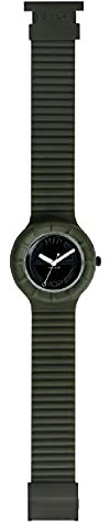 HIP HOP, Orologio Donna, con Cinturino in Morbido Silicone, Quadrante Bianco Numerato e Pratica Chiusura, Cassa 32 mm, Movimento Miyota 2035 e Pratica Chiusura, Color Verde Scuro