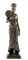 22,2 cm Ägyptische Königin halten Fan kalt gegossen Bronze Figur