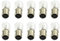CARALL 10 Pezzi Lampadine Alogene P21/4W BAZ15D Asimmetrica 12V 21/4W, Ricambi Lampade 12V Per Auto e Moto