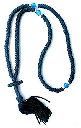 IconsGr Handmade Christian Orthodox Blessed Komboskoini Prayer Rope 150 Knots Pendant