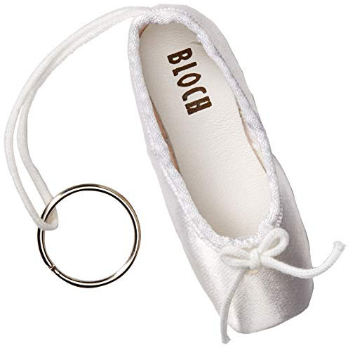 Bloch Damen Mini Pointe Shoe Keyring Schlüsselanhänger, weiß, Einheitsgröße