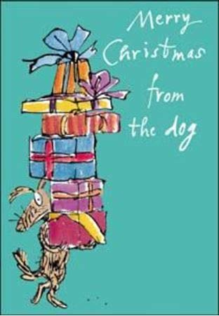 Merry Christmas From The Dog Quentin Blake Christmas Card Individual Xmas Cards