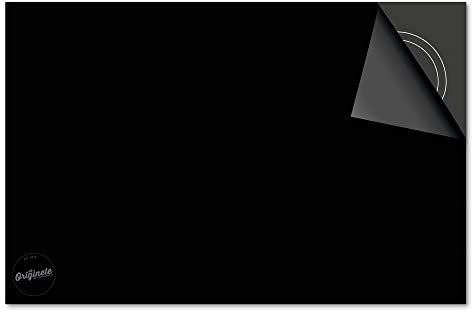 Induktionsschutz von Dietrix® - SCHUTZMATTE Schwarz 90 x 52cm mit Stil für INDUKTIONSKOCHFELD/Induktionsherd, CERANFELD/Ceranherd und Herdabdeckplatte mit Druck/Motiv