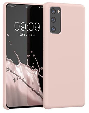 kwmobile Hülle kompatibel mit Samsung Galaxy S20 FE Hülle - Silikon Handy Case - Handyhülle weiche Oberfläche - kabelloses Laden - Altrosa matt