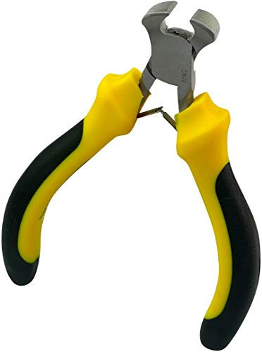 AERZETIX - Pinze da taglio mini Frontale/Cutter/Tenaglie 110mm - Impugnatura Antiscivolo Bi-Materiale - Utensile da Taglio/Accessorio Manuale - DIN 5743 - in acciaio/CR-V/ - C45823