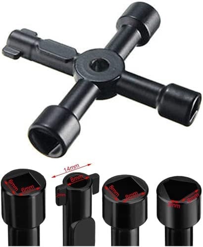 RV-Parts Vierkant Dreikant Schlüssel Gas Elektro Pfosten Aufzug Zug Schaltschrankschlüssel Universal