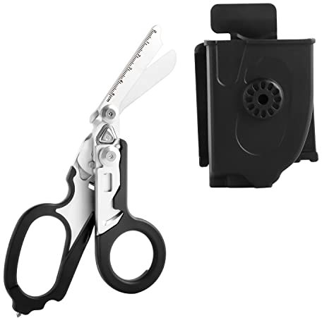 6 in 1 Response Emergency Multi Tool Pliers Folding Emergency Response Shears with Utility Holster for Outdoor Camping