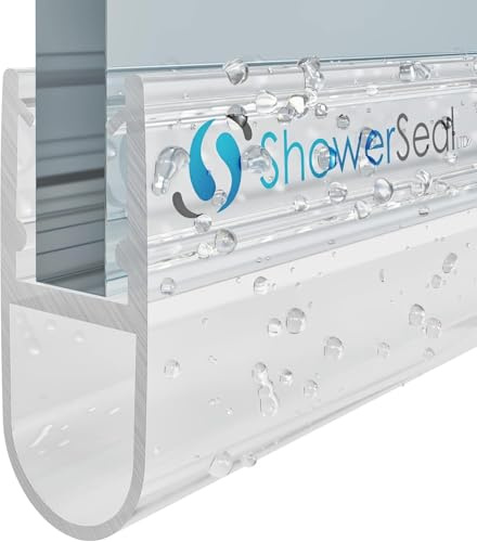 Shower Seal Extra Long 2m | Glass Range 4mm - 12mm Options | Bubble Depth 6mm to 18mm Options | Shower Door Bubble Seal (10mm Glass | 6mm Bubble)