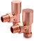 Sandy Beach Radiator Valve - Radiator Valves Set for Bathroom Radiator Towel Rail, Copper Radiator Valves, Angled Radiator Valves, Towel Radiator Valves - Durable & Efficient Valve for Radiators 15mm