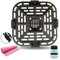 Square Air Fryer Grill Pan for Instants Vortex 2QT Mini Air Fryer Oven, 6.88IN Upgraded Air Fryer Grill Plate Rack Grid with Rubber Bumpers for Instants 2QT Air Fryer, Nonstick, Dishwasher Safe