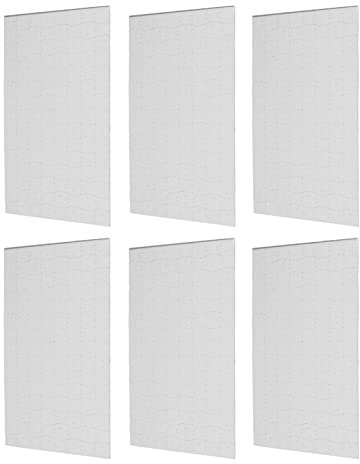 10 Sätze leerer Puzzleteile, perfekt bedruckbare Puzzleteile, 120 Teile in einer Tüte für Freunde