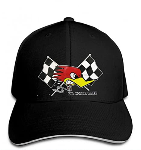 klassisch Baseball Kappe Mark Baseball Cap BB Cap Print Baseball Cap Retro Racer Mr. Horsepower Hysterese Hat on His Lace Atmungsaktive Run Cap Sport Weihnachten Geschenk