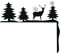 Poo4kark Weihnachtstürrahmen Dekoration und interessante Feiertagsdekoration Partyzubehör Weihnachtsschmuck für Haustüren, Fenster und Wände (Black, One Size)
