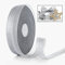 ZYOOO 20mm X 91m Organza Satinband Glitzer Silber - Schleifenband Geschenkband Blumenklebeband zum Basteln