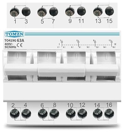 TEW 63 Amp 4 Pole Mains to Generator Changeover Switch - TEW63AMODCO