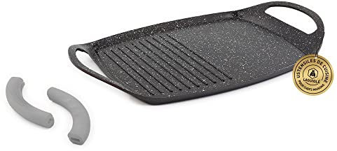 Laguiole - Plancha 47 cm Grill noir anti-adhésif Greblon C2+ induction MAESTRO