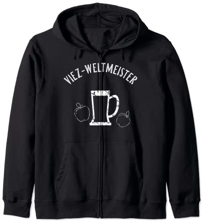 Viezweltmeister - Viezporz Viez Porz Apfelwein Krug Geschenk Kapuzenjacke