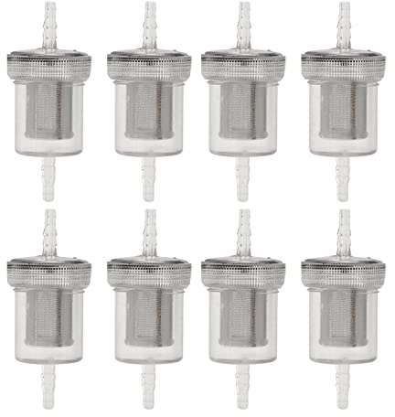 8 Filtri Carburante per Riscaldatore Webasto, Kit Filtro Carburante in Linea Sostitutivo per Riscaldatore Ad Aria Eberspacher, Kit Filtro Carburante
