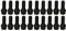 20 Radschrauben Radbolzen M14x1,25 28mm Kegelbund 60° SW17 Schwarz kompatibel mit BMW