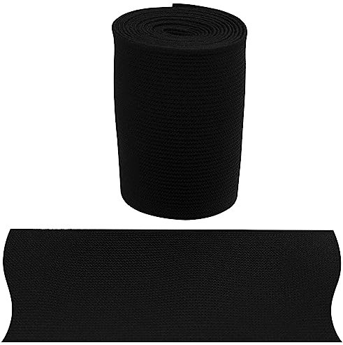 AERZETIX - C67409 - Gummiband flach gewebt 1 m - breite 60 mm - Farbe schwarz - aus Polyester und Latex - konfektion, kurzwaren, nähen, Bekleidung, Stoffe, gürtel, Hosen, Rocke