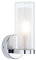 Paulmann 71076 Wandleuchte Selection Bathroom Luena IP44 E14 230V max. 20W dimmbar Chrom, Glas einflammige Badleuchte - ohne Leuchtmittel