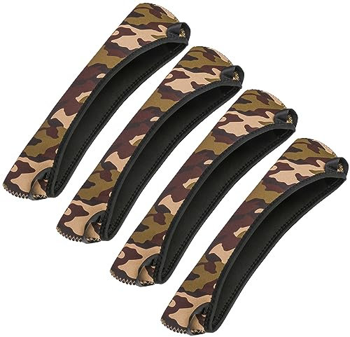 Yutetuter Confezione da 4 coperture impermeabili in neoprene per obiettivo ottica, 30,5 cm, mimetico